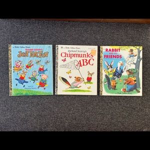 •Vintage Richard Scarry Little Golden Books Lot•
